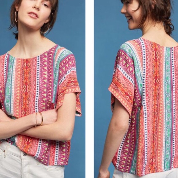 Anthropologie Tops - Anthropologie Maeve Milla Multi-Color Top